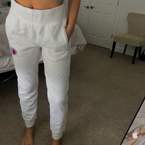 ALL WHITE CHAMPION SWEATPANT/JOGGERS